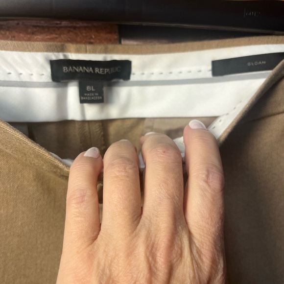 Banana Republic Women's Tan Sloan Pants - Picture 4 of 10
